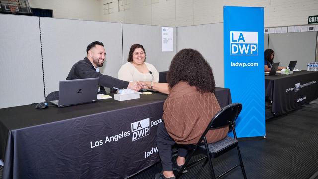 People at LADWP UUROC booth