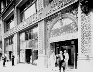 Entrance to LADWP Headquarters at 207 South Broadway 1909