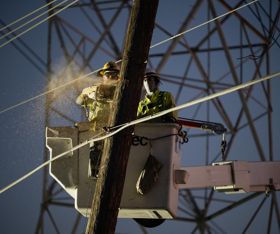 Windstorm Response for Pacific Palisades Power Restoration Efforts