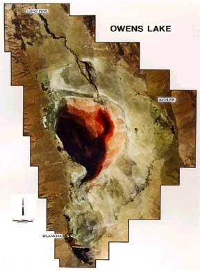 Satellite image of Owens Lake 