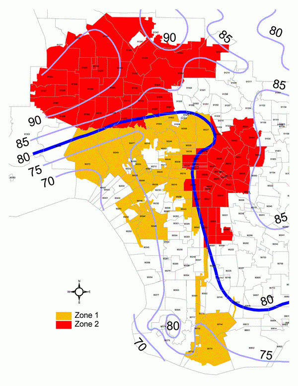 Residential Electric Rate Zone Map