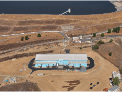 Aerial image of a UV disinfection facility