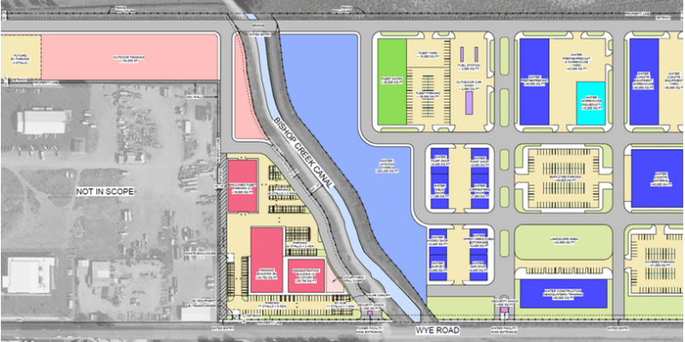 Map of Bishop training facility