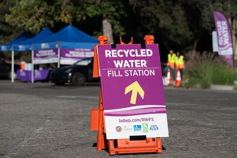 Sign for Recycled Water Fill Station