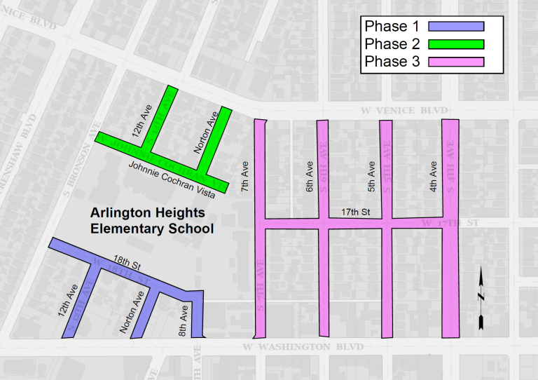 Arlington Heights Main Line Replacement Project Map