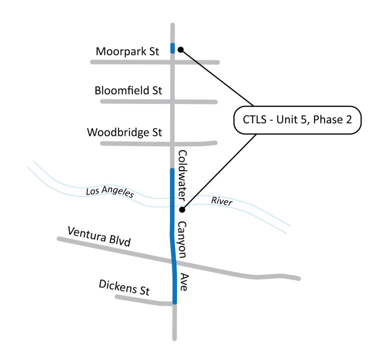 City Trunk Line South Unit 5 Phase 2 Map