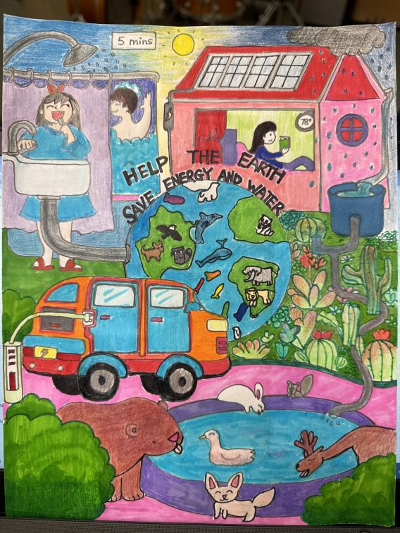 2024 Times in Education Artwork Winner - 5th Grade 2nd Place - Tifa Izumi - Castelar School