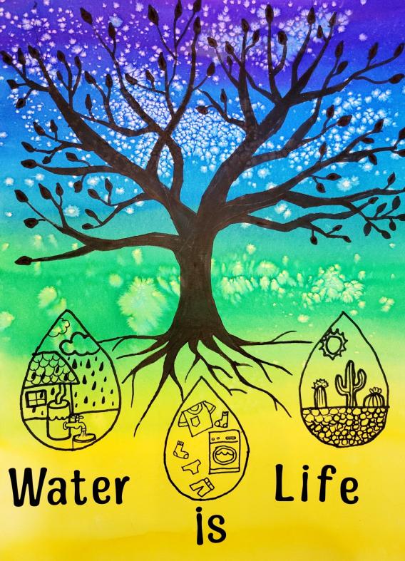 2024 Times in Education Artwork Winner - 6th Grade 1st Place - Stella Kuzik - Agbu Manoogian Demerjian school