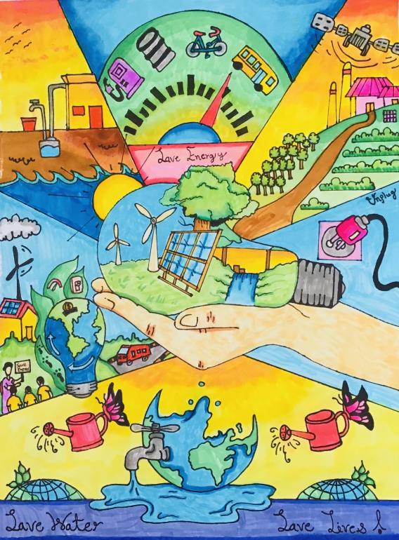 2024 Times in Education Artwork Winner -6th Grade 2nd Place - Sabiha Prapti  - John Burroughs Middle School