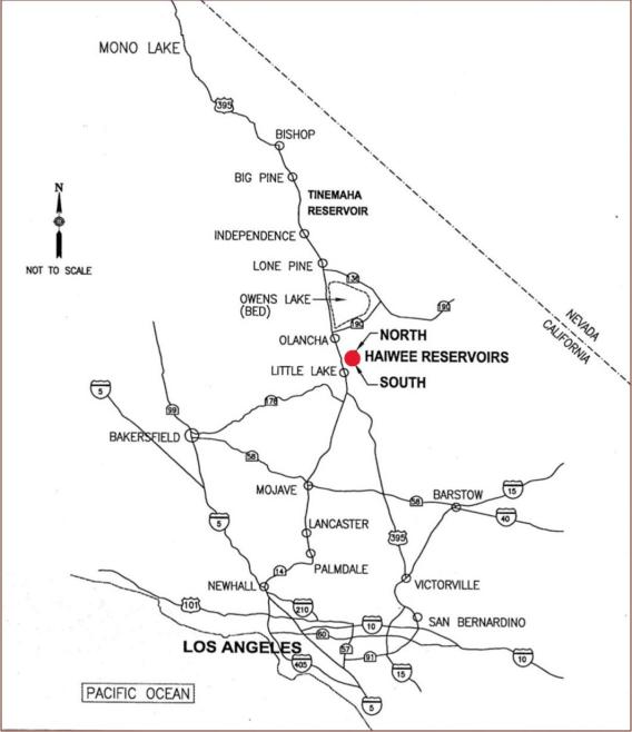 Haiwee Dam No. 2 Project Location Image