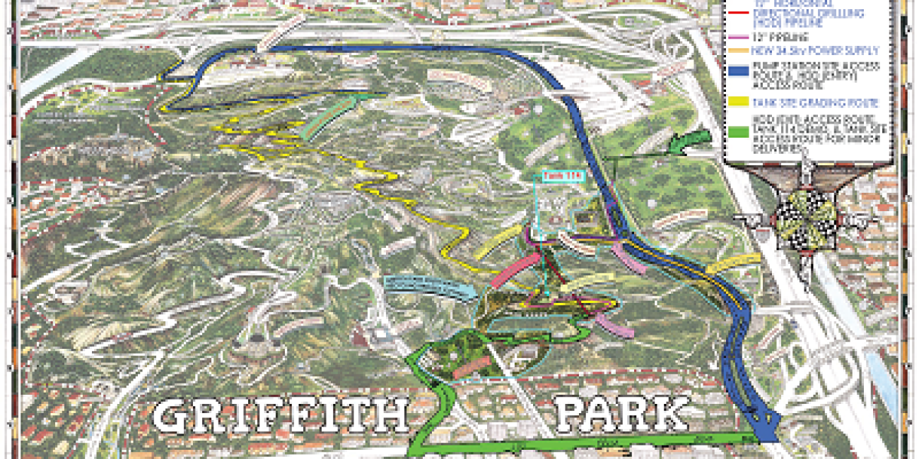 Griffith Park South Water Recycling Project Map