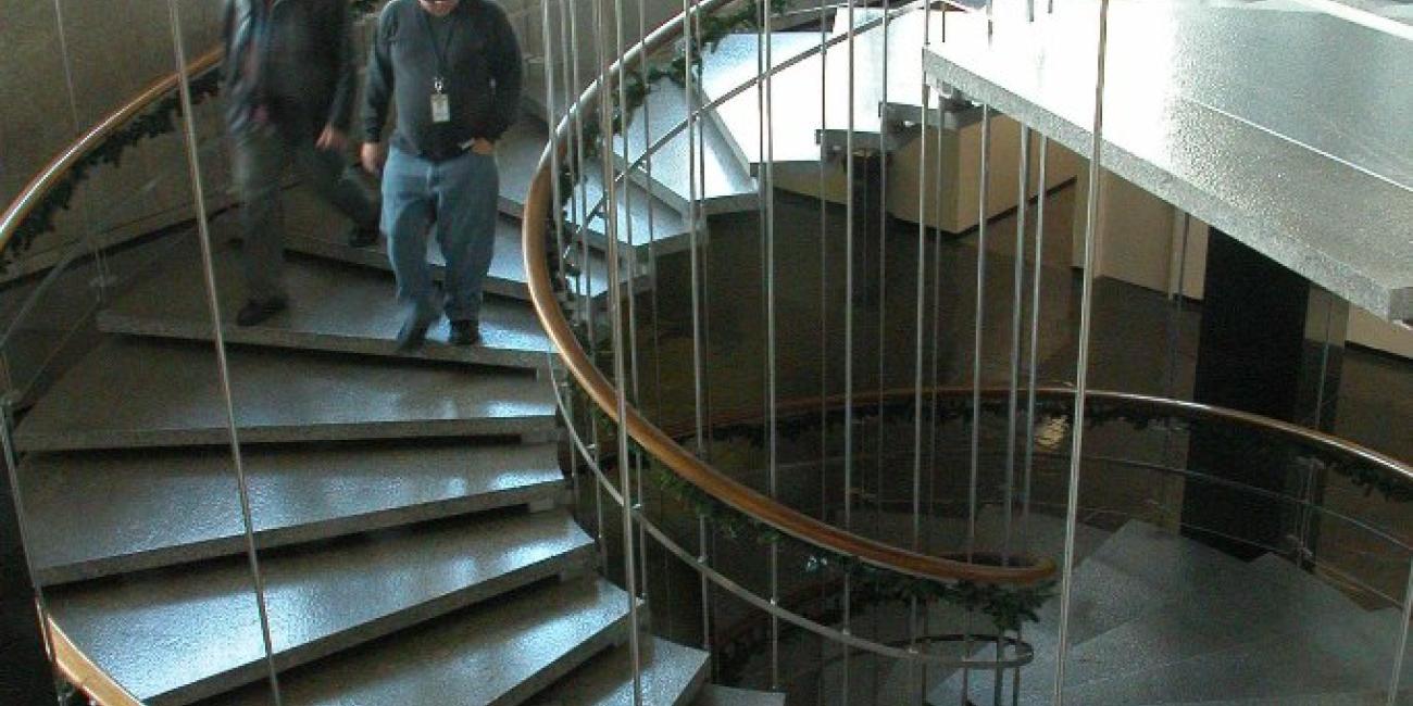 John Ferraro Building (JFB) - Spiral Staircase from the top/side