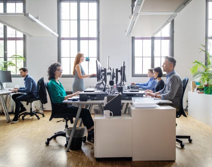 image of people working in an office