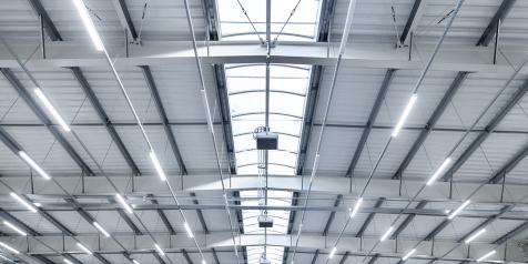 Interior ng kisame ng Warehouse na may LED Lighting