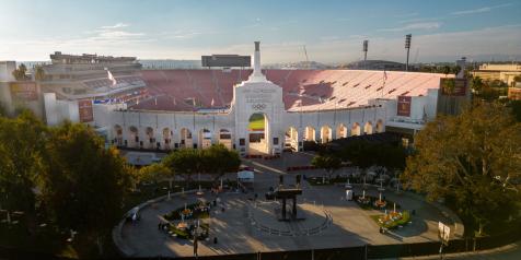 Los Angeles Memorial Coliseum, home to USC football, Olympics and other events.