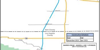 Barren Ridge - Haskell Line 1 Upgrade Project Map